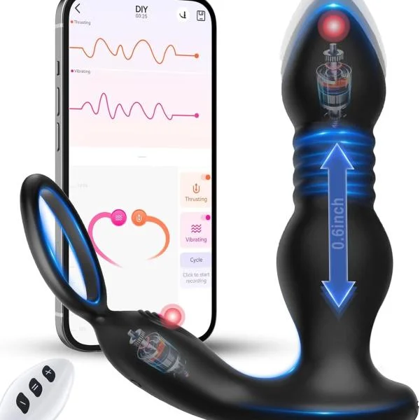 Thrusting Vibrator Anal Plug – Powerful Anal Stimulator